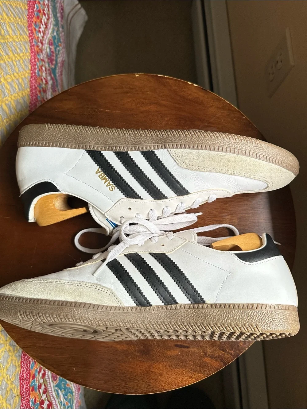 Adidas Samba Classic White Black Gum Leather Sneakers Men’s Size 12 G17102
